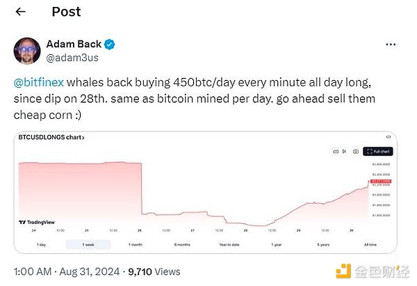 狂囤Bitcoin：持有100個以上BTC的錢包創17個月 圖片